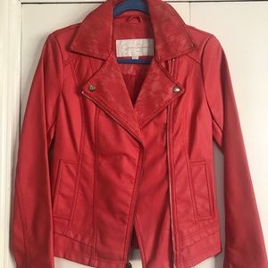 Pink leather jessica simpson jacket